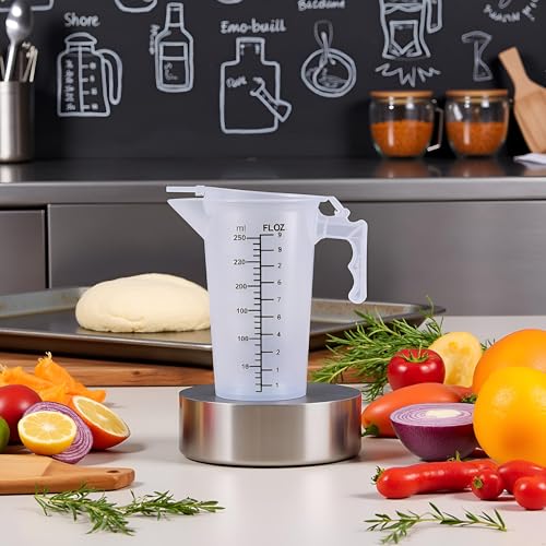Vaso medidor transparente con tapa 250 ml miniatura 3