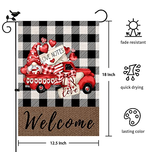 Xifan Gnome Seasonal Garden Flag Set Of 10, Heavy Duty Burlap Double Sided Welcome Yard Flags, Small 12.5 X 18 Inch Spring St Patrick's Day All Seasons Holiday Outdoor Farmhouse Outdoor Decoration #TOP5