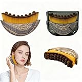 Stcohyz Lymphatic Contour Face Brush, Manual Face Brush for Lymphatic Drainage, Natural Makeup Brushes with Durable Soft Bristles, Hypoallergenic Ergonomic Facial Cleansing Brush for Sculpting