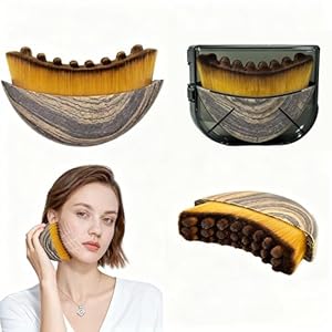 Lymphatic Contour Face Brush, Manual Face Brush for Lymphatic Drainage, Natural Makeup Brushes with Durable Soft Bristles, Hypoallergenic Ergonomic Facial Cleansing Brush for Sculpting