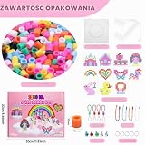 10mm Grube Koraliki do Prasowania, 1200 Elementów, XL z Perłą do Prasowania, 9 Kolorów, 12 Wzorów, 3 Papier do Prasowania, Prezenty Rzemieślnicze