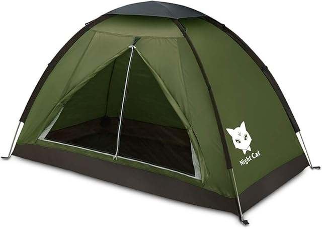 Night Cat 1 2 Person Tent Waterproof - Lightweight 1 Man BackPacking Tent Easy Set Up Single Layer for Hiking Camping