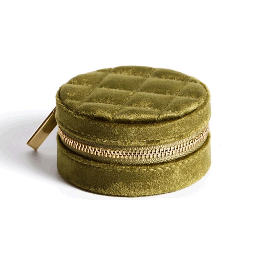 Boîte de rangement pour boucles d'oreilles compacte en velours doux - 7
