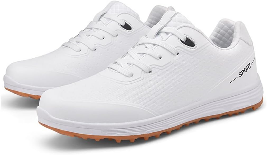 Womens Golf Shoes Waterproof Golf Trainers Comfort Spikeless Shoes for Ladies Golfing Gym Training