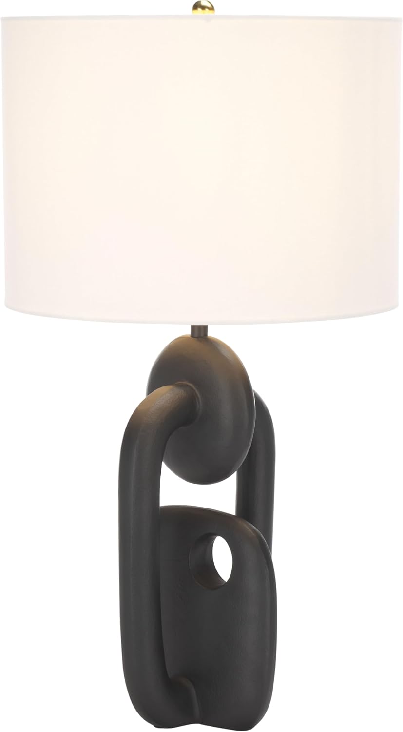SAFAVIEH Lighting Collection Syrah Black 26-inch Table Lamp (LED Bulb Included)