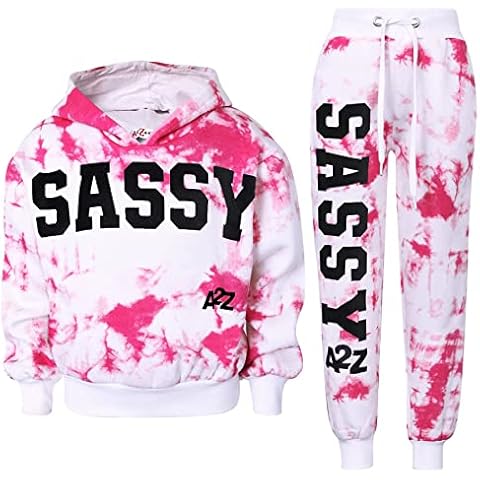 A2Z 4 Kids Girls Tie Dye Tracksuit Cover