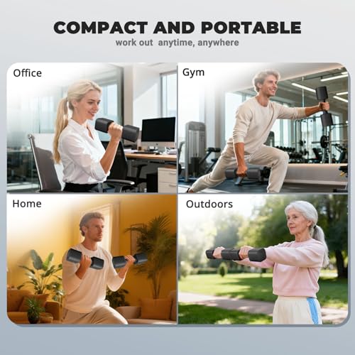 Image of Ragebby Adjustable Dumbbell Set of 2, Weights for Men and Women at Home, Anti-slip Handle, 3 in 1 Free Weights Dumbbells Set, 2lb /3lb /5lb /10lb /15lb /20lb for Pilates, Yoga, Strength Training
