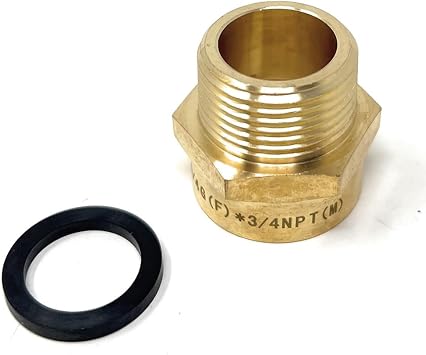 G الموضوع متري BSPP أنثى إلى NPT الموضوع ذكر الأنابيب المناسب محول - خالية من الرصاص 3/4 "&times; 3/4"