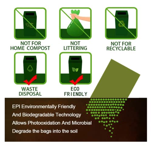 Image of Extra Thick Poop Bags for Dogs, 16 rolls Doggy bags per box, leak proof & Large bags, Recycle material (pure color)