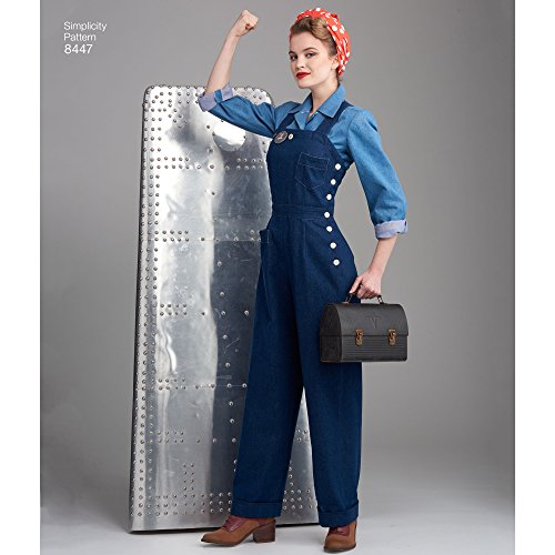 Simplicity Pattern 8447 H5 Misses' 1940S Vintage Pants, Overalls And Blouses, Size 6-8-10-12-14 #TOP1