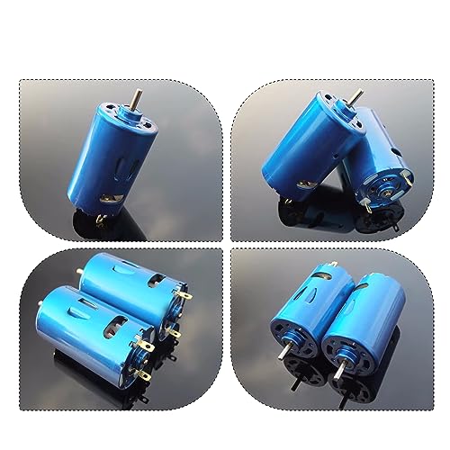 Image of Fielect DC Motor 24V 30000RPM 2.5A Micro Motor Electric Motor Round Shaft for RC Boat DIY Airplane Toys Model DIY Hobby, 1 Pcs, Blue