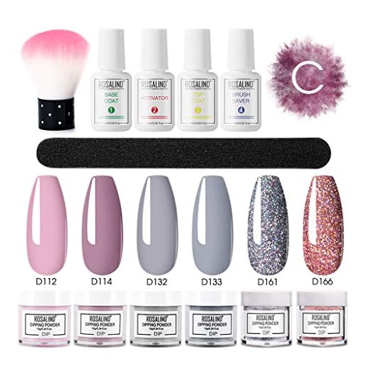 AniYY Nageldoppningspulver borste topp baslack set dipp franska glitter glänsande naglar glitter manikyr kit