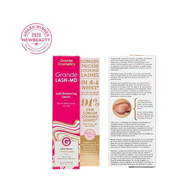 Grande Cosmetics GrandeLASH-MD Lash Enhancing Serum, 1 ml - 6-week starter supply