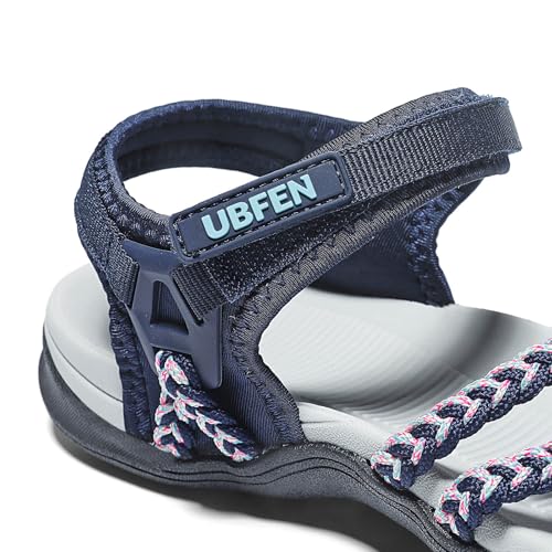 Image of UBFEN Womens Hiking Comfortable Sport Sandals Outdoor Walking | Casual Lightweight Water Sandals with Adjustable Straps Arch Support for All-day Wear, Beach, Vacation, Adventure, Camping