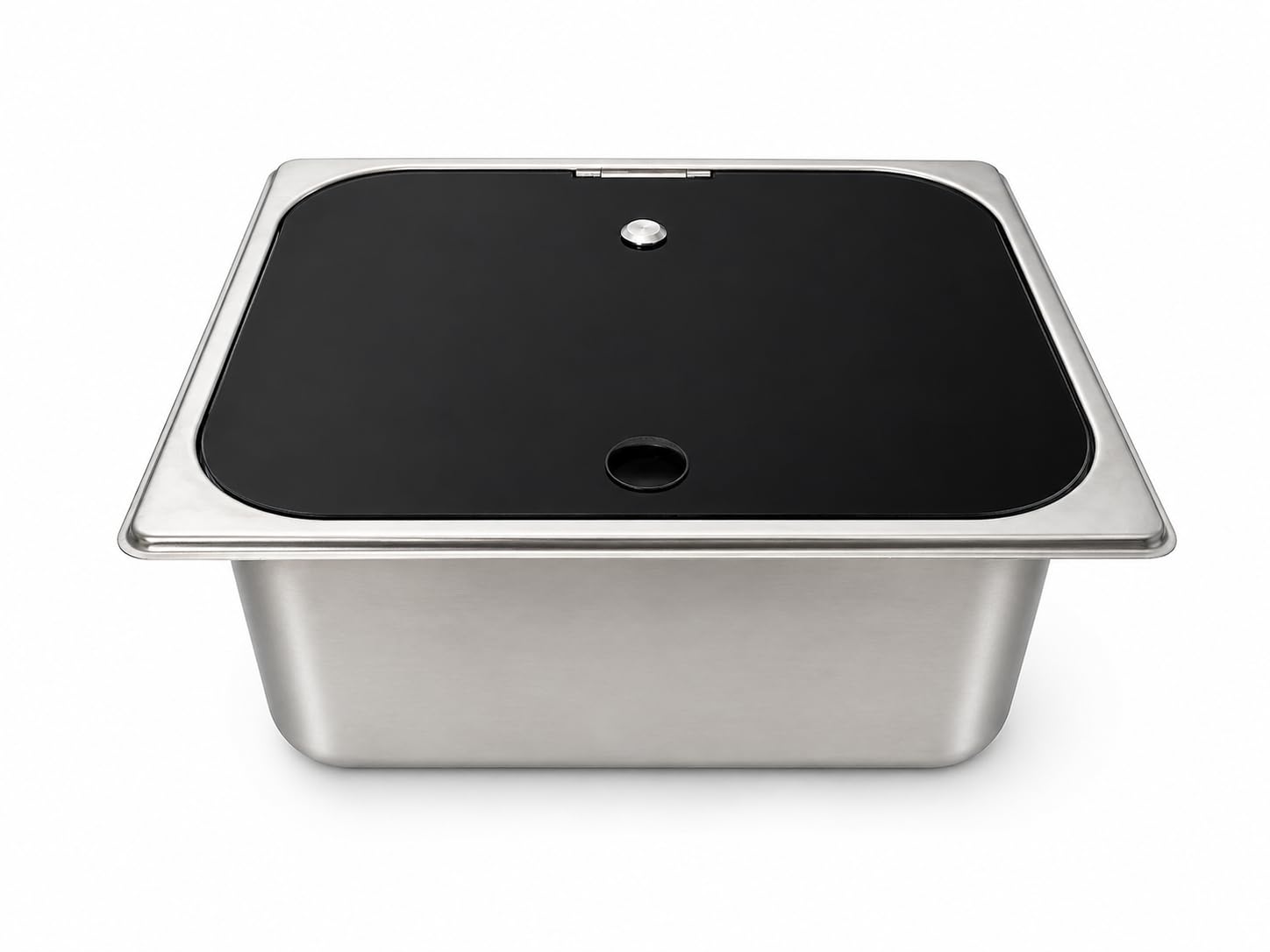 KIT Fregadero Camper con Grifo 12V y Desagüe – Ideal para Kit Camper Furgoneta, Lavabo Caravana y Cocina Camper, Ideal para Muebles Camper (GRIFO EN EL LADO IZQUIERDO)