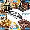 Criacr Food Thermometer Battery Included Digital Instant Read Meat Thermometer Foldable Long Probe Food Cooking Thermometer with °F/°C, Auto On/Off Cooking Thermometer for BBQ, Milk, Water, Jam-Black - Image 6