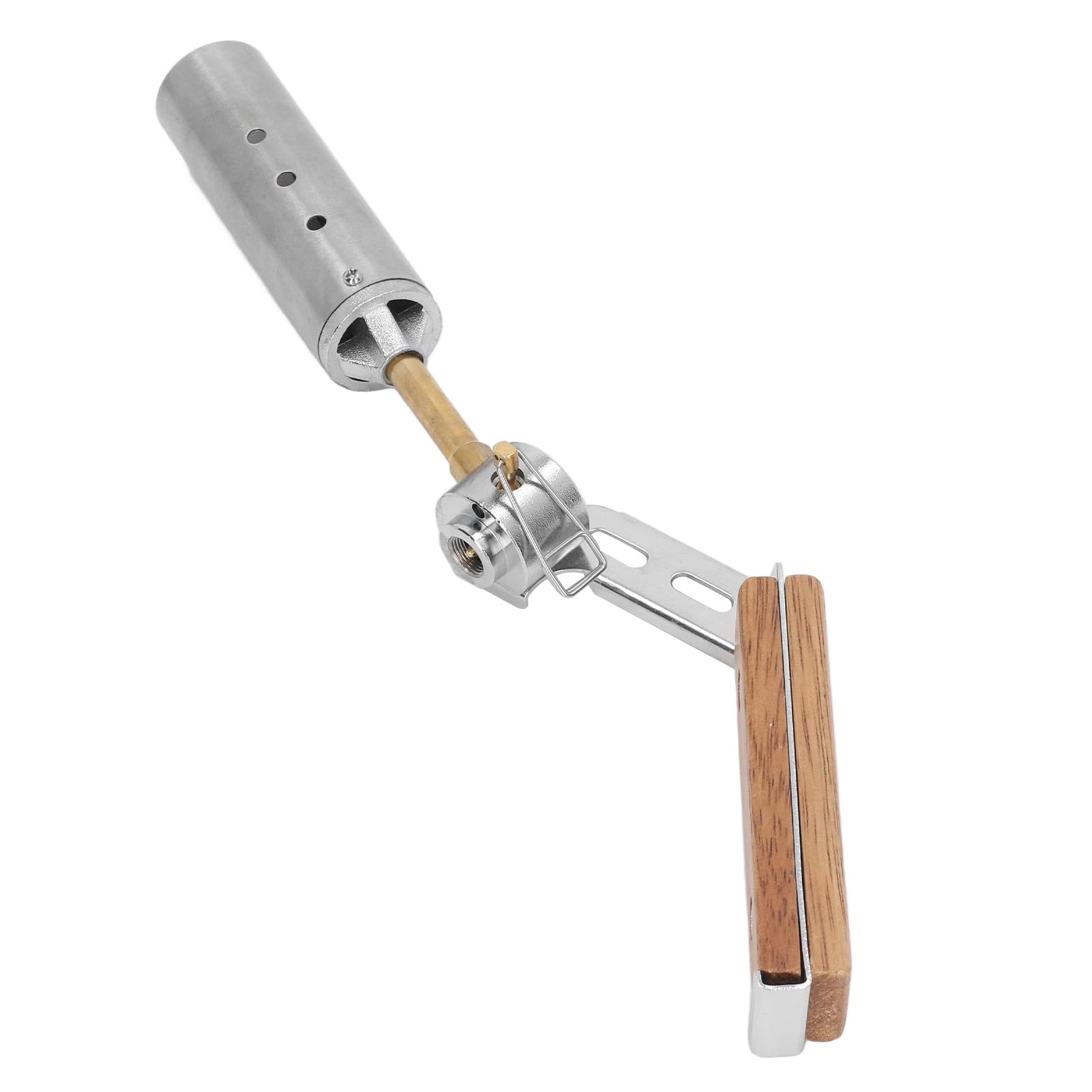 Focket Torche de Cuisine, 4000 Kcal Haute Puissance 1300 Degrés Celsius Double Canal en Laiton Tube de Préchauffage Torche de Cuisine, Chalumeau avec Conception Portable Pliable pour Barbecue Saisir