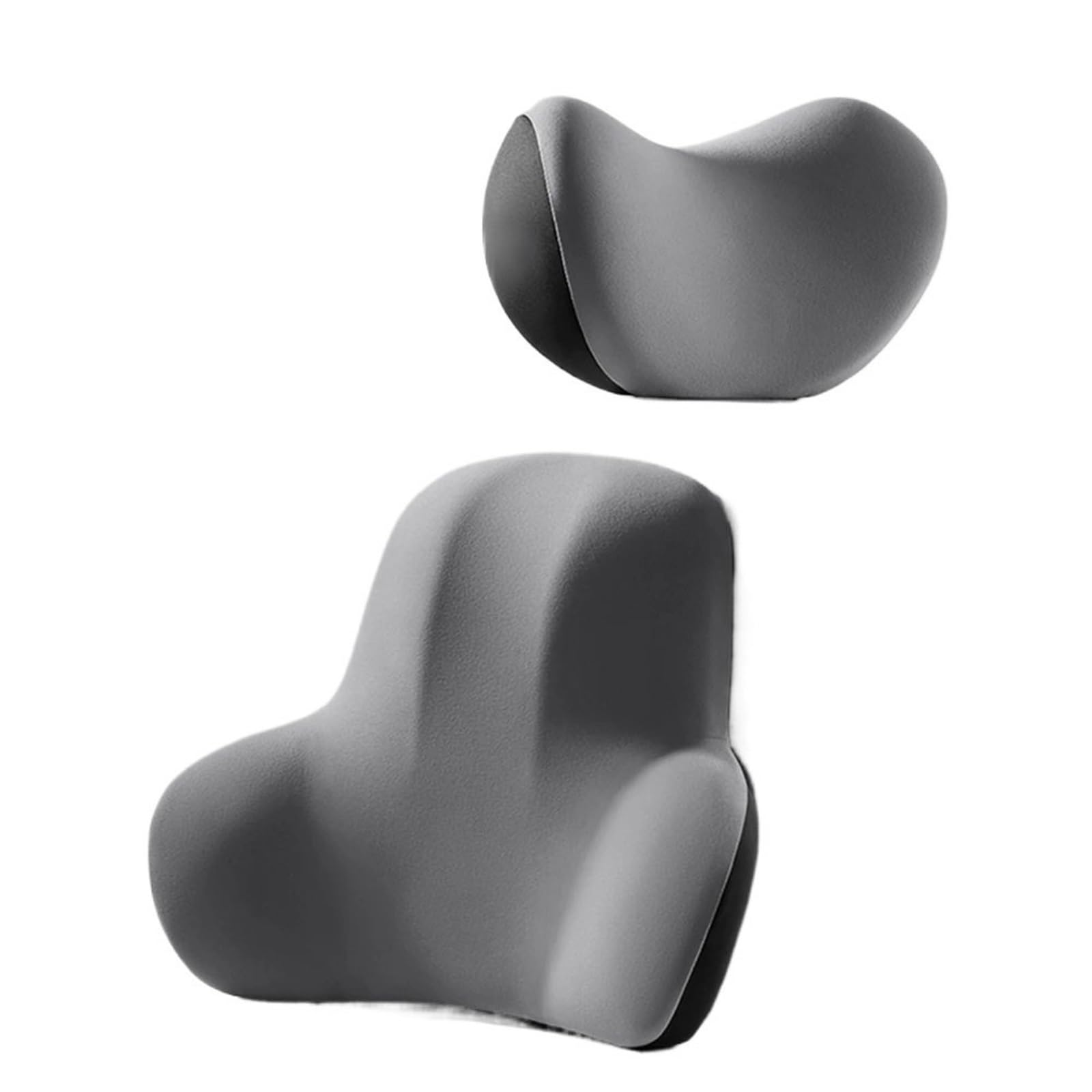 ATUMY Car Seat Pillow Car Headrest Pillow Memory Foam Protective Lumbar Back Support Breathable Seat Pillow Car Headrest(Gray Suit)