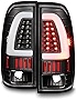 AKKON - For 1997-2003 Ford F150 | 1999-07 F-Series Super Duty LED Tube Style Black Taillights Taillamp Pair Set