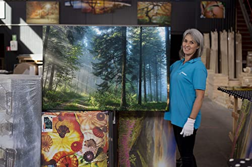 Startonight Canvas Wall Art - Landscape Road In The Forest, Nature Landscape For Living Room Picture Framed 32 X 48 Inches #TOP5