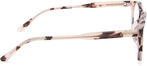 Miniatura 7 de DIFF Gafas Sawyer Diseñador Redondo Computadora Bloqueo de Luz Azul para Hombres y Mujeres, Crema Tortuga