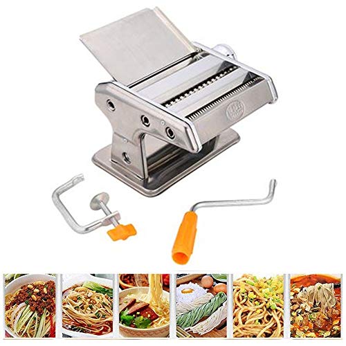 MICEROSHE Kreative Nudelmaschine Crank Edelstahl Pasta-Maschine Manuelle Nudelmaschine Nudelrädchen Can Make Frische… – Bild 3