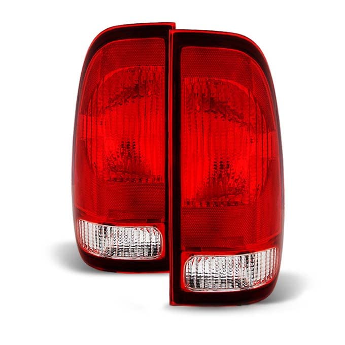 AKKON - For 97-03 Ford F150 / 04 F150 Heritage / 99-07 Super Duty Red Clear Lens OE Factory Style Tail Brake Lights