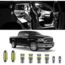 AWALITED 12pcs RAM 1500 Interior LED Lights Kit Super Bright LED Map Dome Light Bulbs for 2009 2010 2011 2012 2013 2014 2015 2016 2017 2018 Dodge Ram 1500 2500 3500 Pickup Truck all models