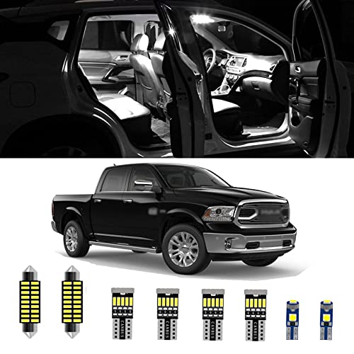 AWALITED 12pcs RAM 1500 Interior LED Lights Kit Super Bright LED Map…