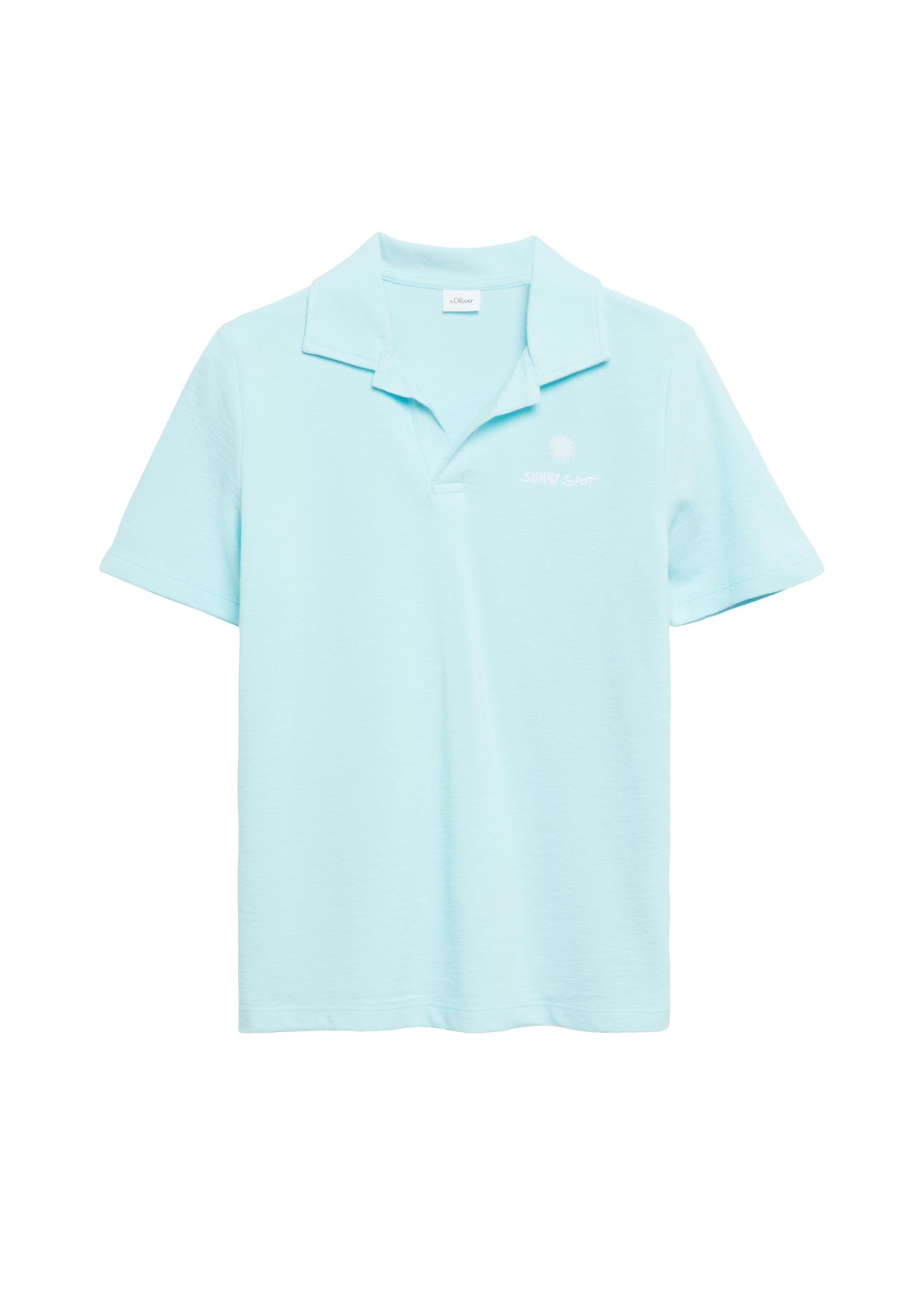 s.Oliver Strukturiertes Polo-Shirt mit Stickerei