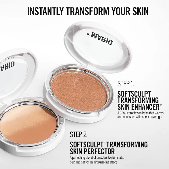 BY MARIO MAKEUP BY MARIO Softsculpt Transforming Skin Enhancer in Light-Medium Shade - Radiant Finish for Light to Light-Medium Skin Tones - Full Size 0.18 ounces 5 grams