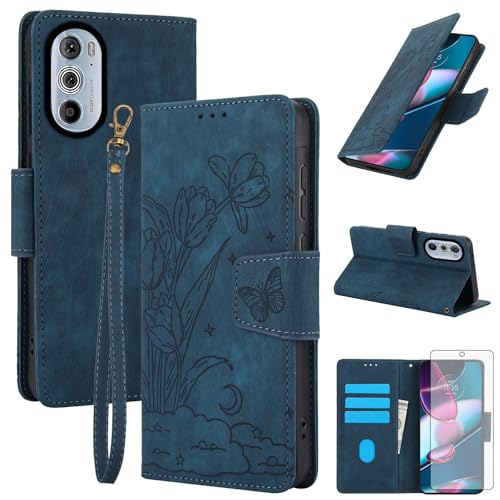 Coque Motorola Edge 30 Pro antichoc avec porte-carte et support vidéo intégré