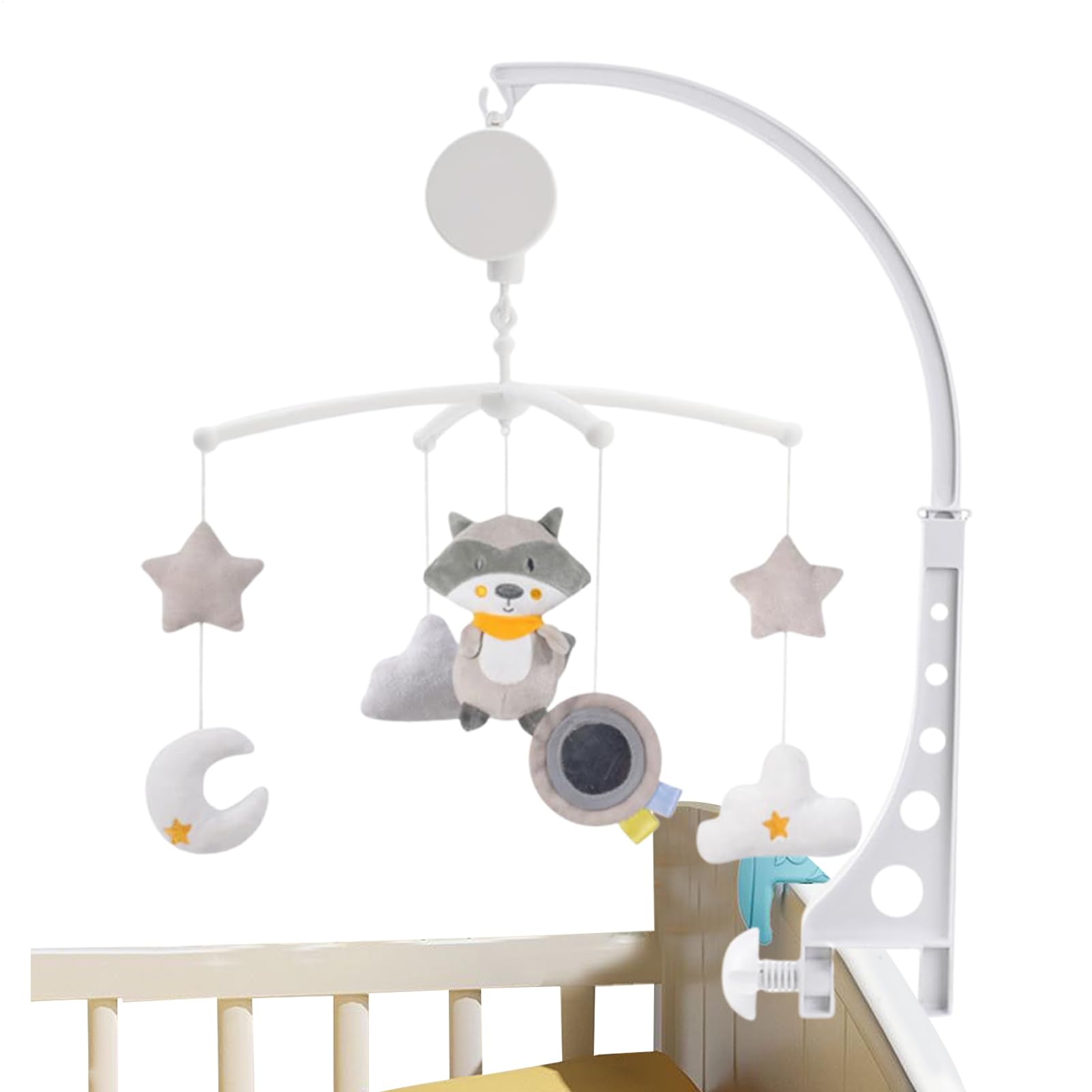 Baby Mobile For Crib, Soothing Music Box With Photo Pendant And Wind Chimes, Nursery Decoration For Sleep, Stroller, Travel, Family Bedroom, Birthday, And Baby Shower, 19.29x16.54x13.78 In