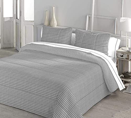 Serena Sherpa New MAKAY Comforter, Gris, (135) 235X260 Cover