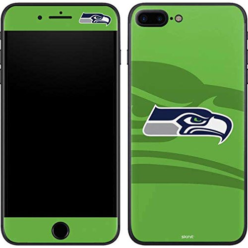 Skinit Decal Phone Skin Compatible with iPhone 8 Plus - Officially Licensed NFL Seattle Seahawks Double Vision Design