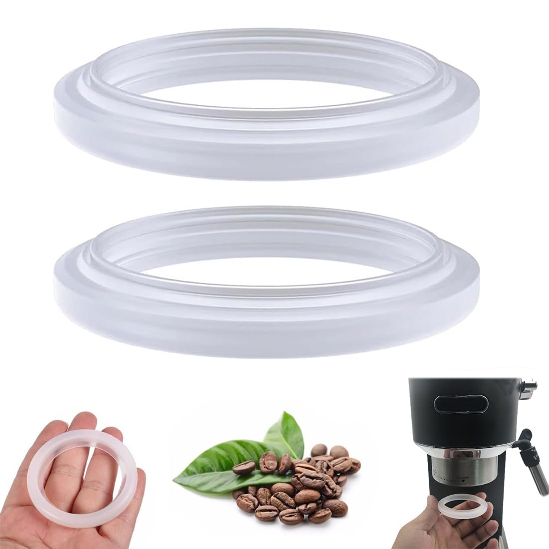 TOPINCN 2 Pièces Bague D'étanchéité De Machine à Café Pour Ec685 Ec860 Ec850 Accessoires Ec680 Joint De Culasse Groupe De Sortie D'eau Fabricant De Machine De Bureau Fabricant De Machine