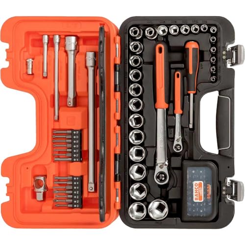 Juego de vasos y puntas 1/4 y 1/2, mm, 79 piezas