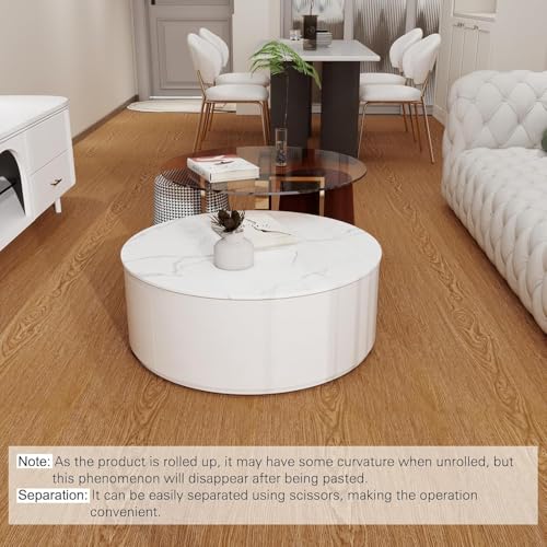Image of Self-Adhesive Vinyl Flooring & Walls Covering, Waterproof, Removable Oil-Resistant Floor Sticker,Peel Stick Wallpaper for Kitchen Living Room Floor Stickers (Acacia, 60 x 300 cm)