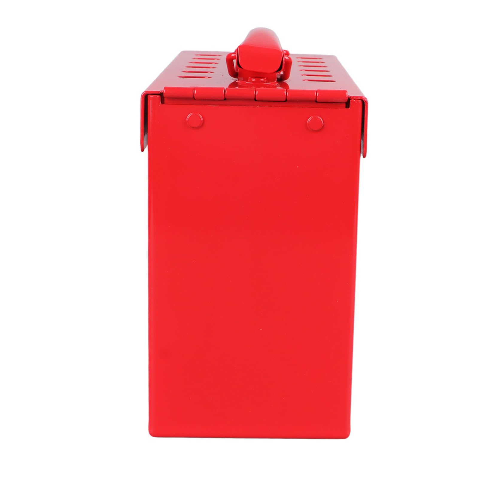 498A Caja Roja de Bloqueo y Etiquetado, Construcción Resistente, Capacidad para 12 Candados, Versátil para Bloqueo de Interruptores, Bloqueo de Válvulas