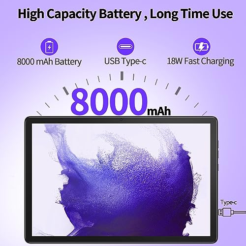 VASOUN 10 inch Tablet Android 12 SIM Tablet 2K FHD Screen, 5G WiFi, 128GB ROM, 12GB (+6GB Expand) RAM, Octa-Core Tablet with Dual Camera, Bluetooth, GPS - Image 6