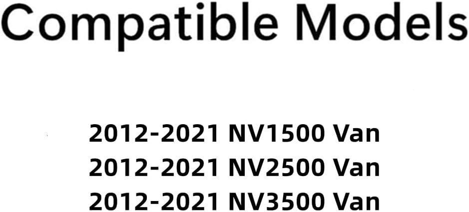 Non-Heated Back Window Back Glass Driver Left Side Compatible with Nissan NV1500 NV2500 NV3500 2012-2021 Models
