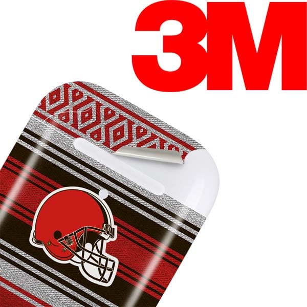 Skinit Decal Audio Skin Compatible with Apple AirPods with Wireless Charging Case - Officially Licensed NFL Cleveland Browns Trailblazer Design