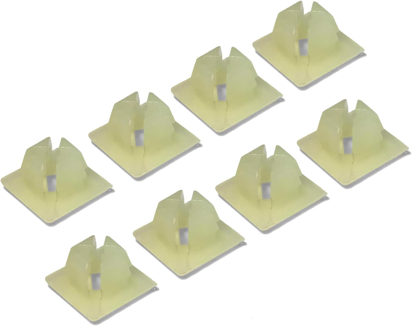 License Plate Screw Inserts – Set of 8 Nylon Retaining Nuts - Front and Back License Plate Nut Bracket Clip Fasteners for Cars, Trucks, SUVs, Motorcycles (Screw Retainers)