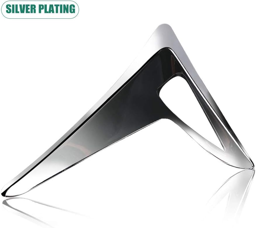 SPEEDPARK for Tesla Model 3 Accessories Side Camera Protection Cover Car Side Camera Decoration Trim fit for Tesla Model 3 2017-2021(2Pcs ​of Set Silver)