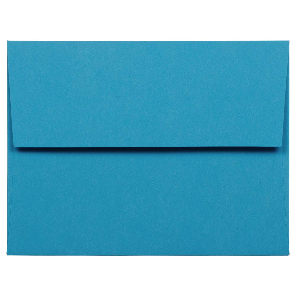 JAM PAPER A2 Colored Invitation Envelopes - 4 3/8 x 5 3/4 - Blue - 100/Pack