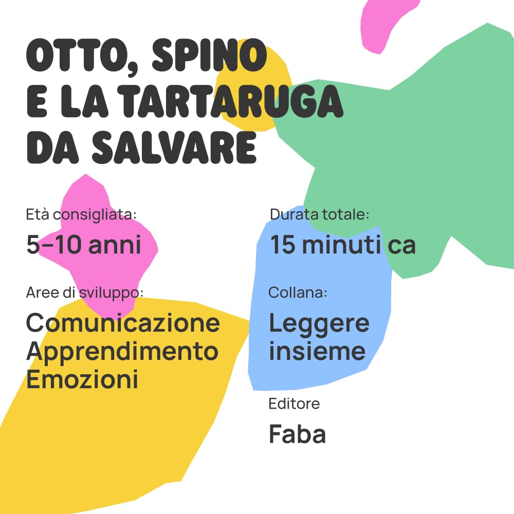 FABA Bundle Raccontastorie interattivo per Bambini da 0 a 10 Anni, Luce Notturna, Gioco educativo Musicale, Versione Italiana + Libro Otto, Spino e la Tartaruga da Salvare. Leggi e Ascolta