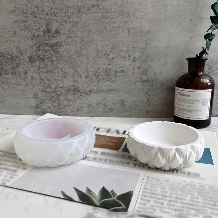 Miniatura 2 de Molde de silicona para macetas de yeso, para suculentas, florero, cactus, molde de hormigón, tarro de vela, molde de resina epoxi, molde de arcilla