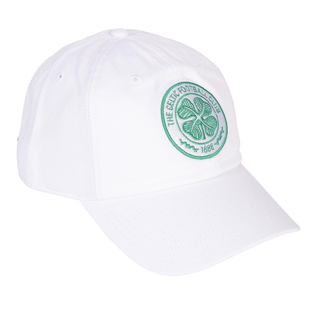 Desert Cactus Unisex White Celtic Fc Baseball Hat Scottish Bhoys Celts Football Soccer Brimmed Embroidered Hats Cap Adjustable Cloth Strap Adult (Style B1) One Size