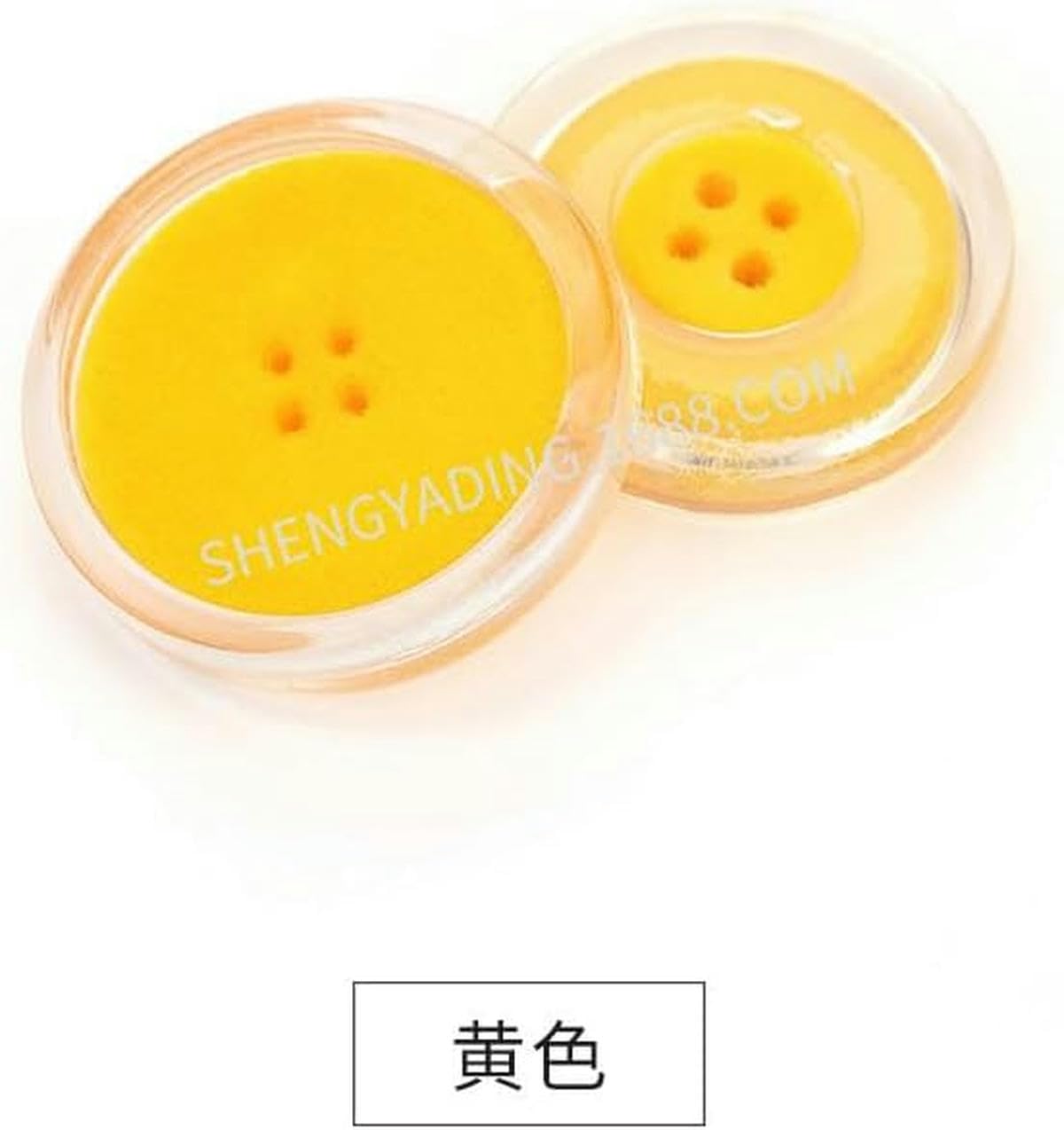18/20 MM 100 pièces 4 trous boutons ronds recouverts de tissu boutons de velours pour vêtements artisanat couture grands boutons en résine-jaune-28L = 18,0 MM