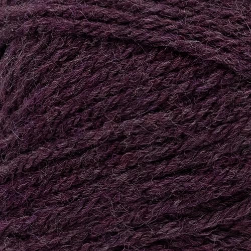 Image of Lion Brand Yarn, Wool-Ease DK Crochet & Knit Yarn, Eggplant, Purple, 3 Pack | Classic DK Weight Wool Acrylic Blend Knit & Crochet Fiber for Warm Blankets, Light Sweaters, Fall & Winter Hats